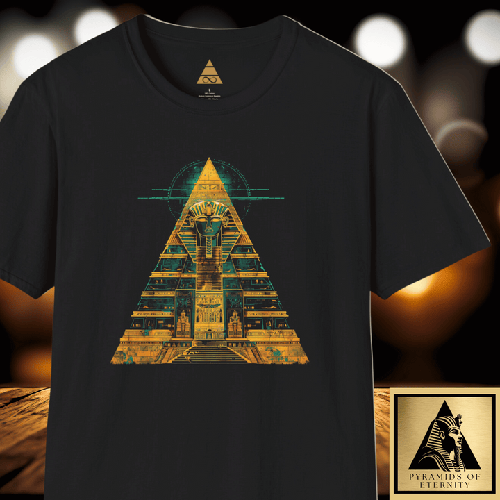 GOLDEN GALAXY PYRAMID T-SHIRT